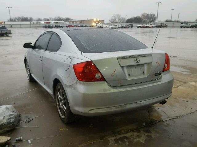 JTKDE177150004618 - 2005 TOYOTA SCION TC 银色 照片 3