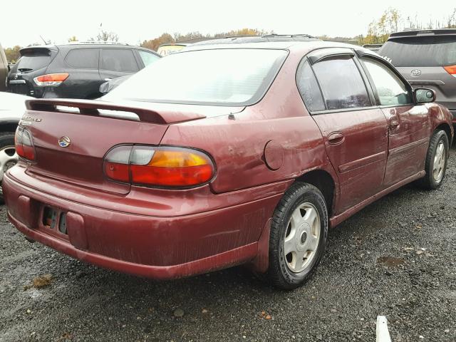 1G1NE52J216154064 - 2001 CHEVROLET MALIBU LS 红色 照片 4