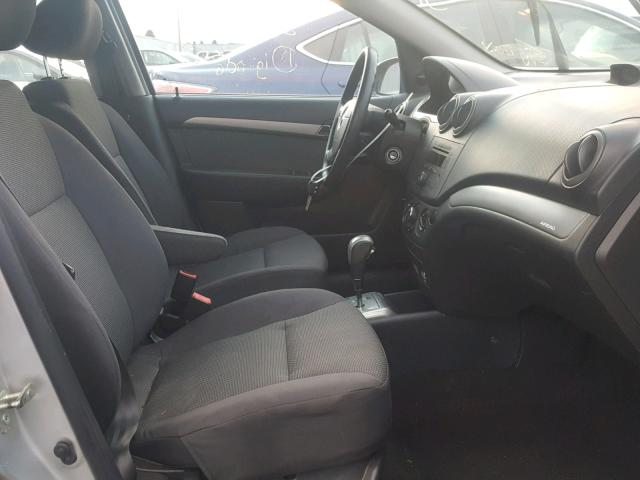 KL1TD56637B187217 - 2007 CHEVROLET AVEO BASE Gümüş foto 5