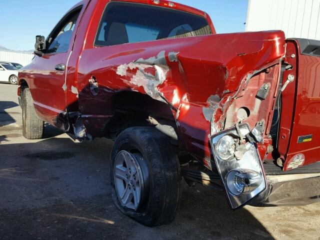 1D7HA16P07J504780 - 2007 DODGE RAM 1500 S RED photo 10