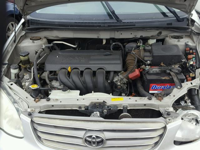 JTDBR32E530009189 - 2003 TOYOTA COROLLA CE SILVER photo 7