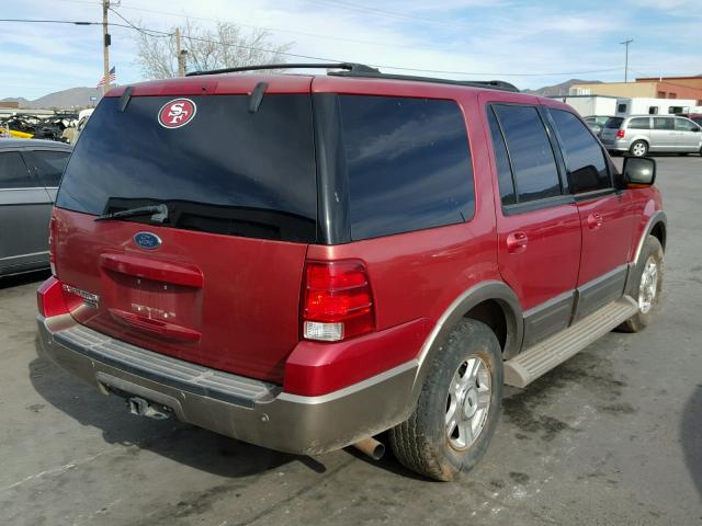 1FMRU17W63LC11777 - 2003 FORD EXPEDITION RED photo 4