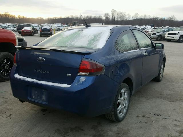 1FAHP32N79W193417 - 2009 FORD FOCUS SE BLUE photo 4