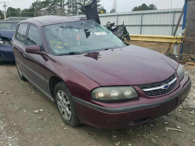 2G1WF52E949185037 - 2004 CHEVROLET IMPALA MAROON photo 1