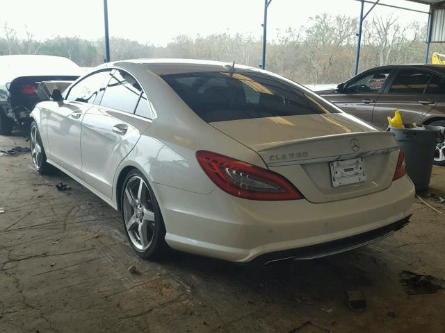 WDDLJ7DB7DA075136 - 2013 MERCEDES-BENZ CLS 550 WHITE photo 3