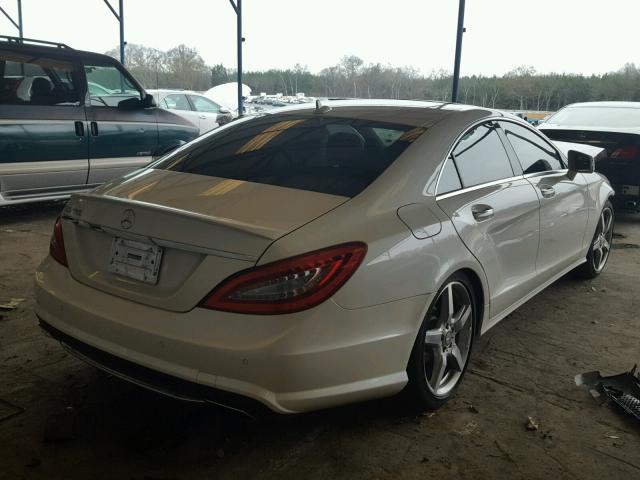 WDDLJ7DB7DA075136 - 2013 MERCEDES-BENZ CLS 550 WHITE photo 4