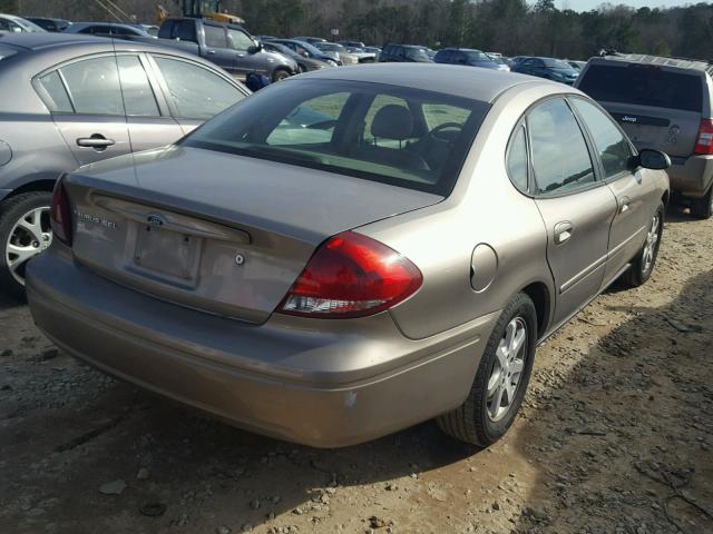 1FAFP56U06A129894 - 2006 FORD TAURUS SEL BEIGE photo 4