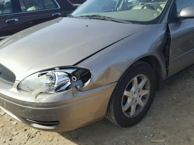 1FAFP56U06A129894 - 2006 FORD TAURUS SEL BEIGE photo 9