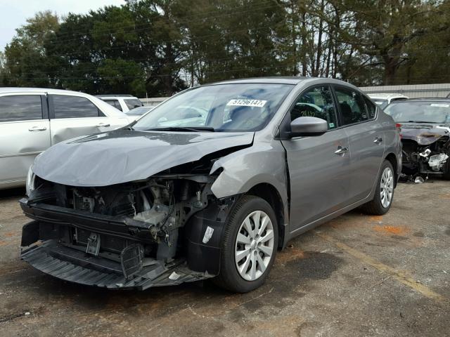 3N1AB7AP4DL741069 - 2013 NISSAN SENTRA GRAY photo 2