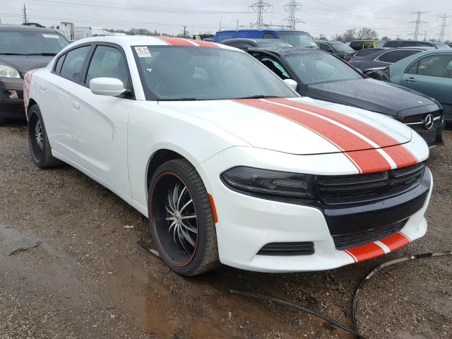 2C3CDXAT6GH188035 - 2016 DODGE CHARGER PO WHITE photo 1