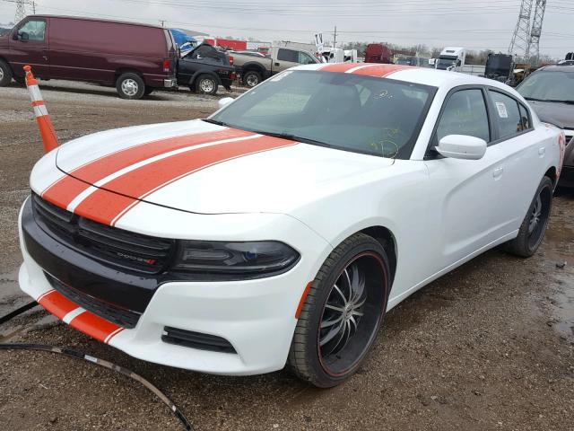 2C3CDXAT6GH188035 - 2016 DODGE CHARGER PO WHITE photo 2