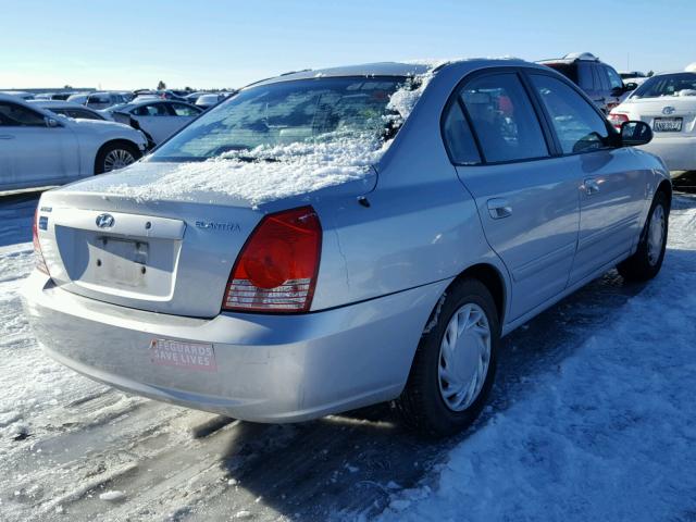 KMHDN46D75U950453 - 2005 HYUNDAI ELANTRA GL SILVER photo 4