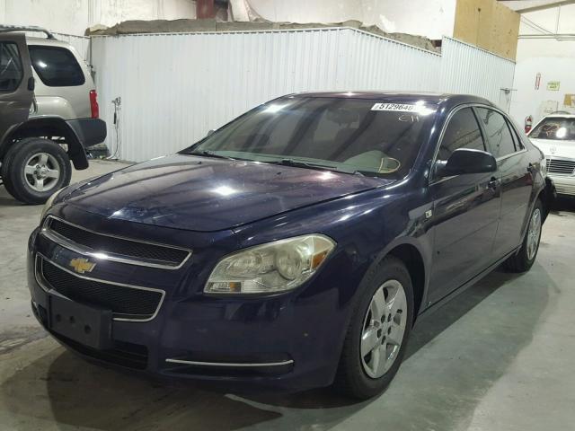 1G1ZG57B08F173476 - 2008 CHEVROLET MALIBU LS BLUE photo 2