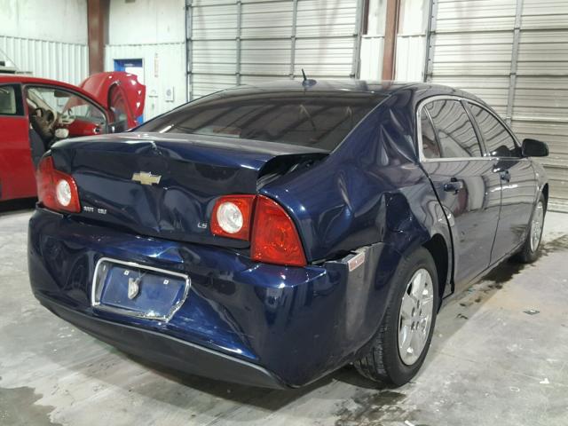 1G1ZG57B08F173476 - 2008 CHEVROLET MALIBU LS BLUE photo 4