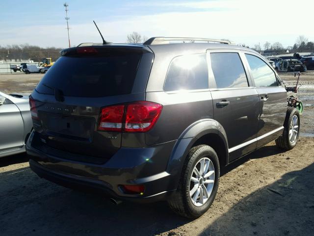 3C4PDDBG9ET268978 - 2014 DODGE JOURNEY SX GRAY photo 4