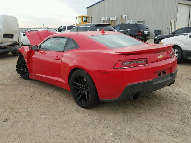 2G1FH1EJ1F9202833 - 2015 CHEVROLET CAMARO SS RED photo 3