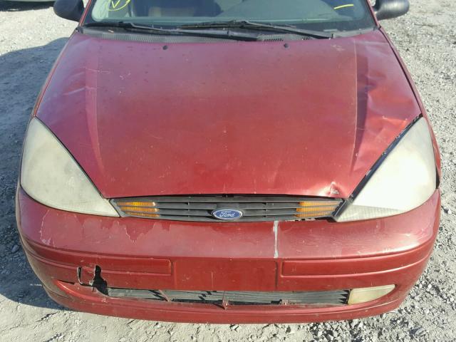 1FAFP38302W119761 - 2002 FORD FOCUS ZTS RED photo 7