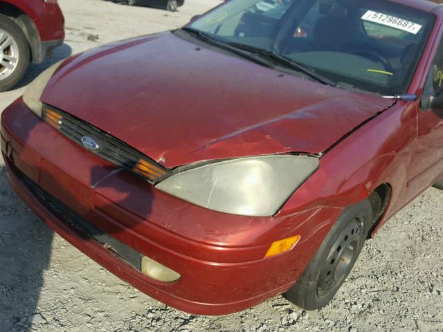 1FAFP38302W119761 - 2002 FORD FOCUS ZTS RED photo 9