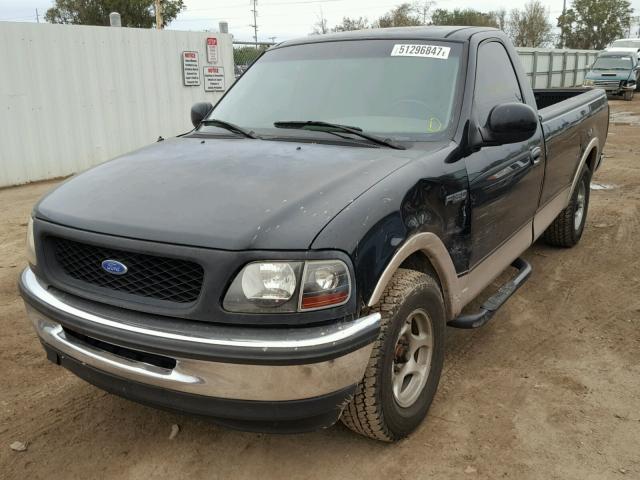 1FTDF17W5VNC27596 - 1997 FORD F150 BLACK photo 2