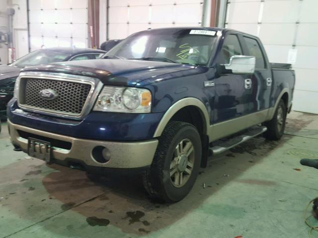 1FTPW14VX8FB91461 - 2008 FORD F150 SUPER BLUE photo 2