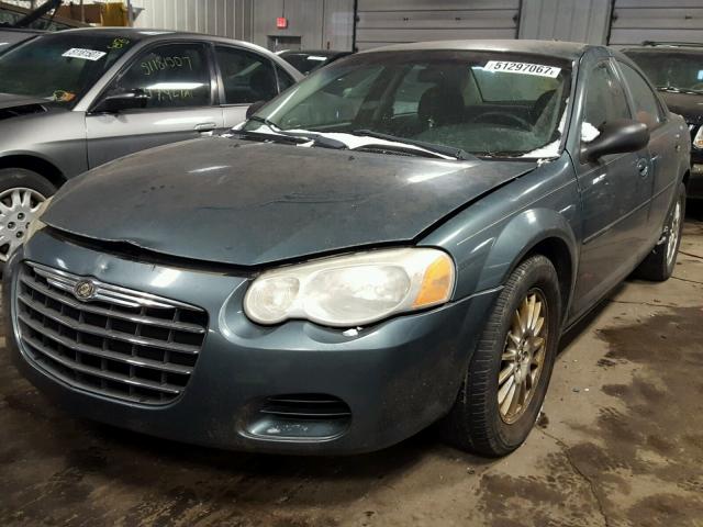 1C3EL46X56N184103 - 2006 CHRYSLER SEBRING BLUE photo 2