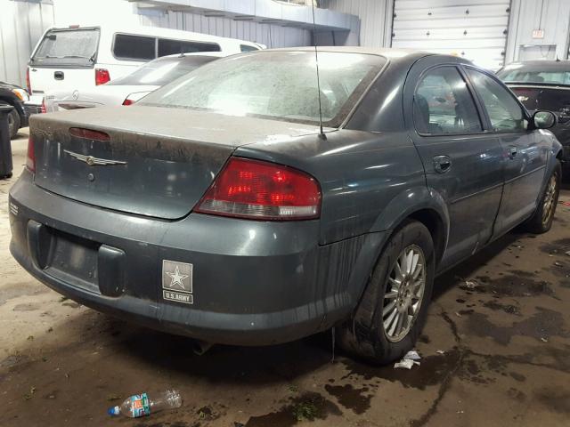 1C3EL46X56N184103 - 2006 CHRYSLER SEBRING BLUE photo 4