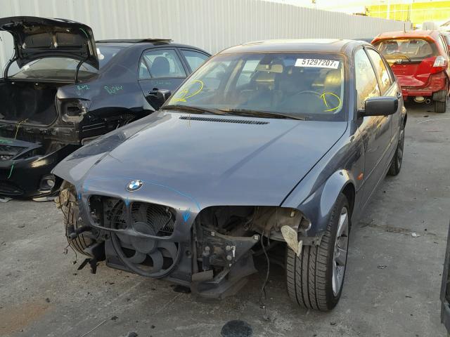 WBAAV33411FU94158 - 2001 BMW 325 I GRAY photo 2