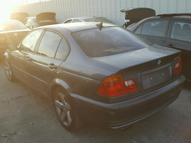 WBAAV33411FU94158 - 2001 BMW 325 I GRAY photo 3