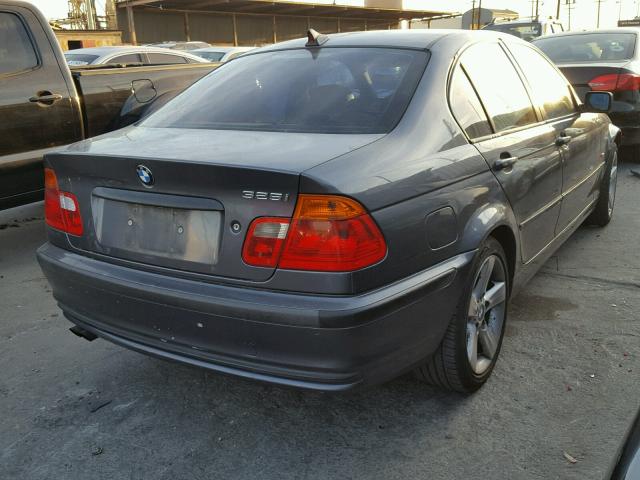 WBAAV33411FU94158 - 2001 BMW 325 I GRAY photo 4