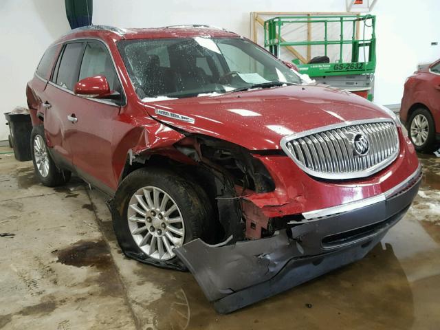 5GAKVCED8CJ109426 - 2012 BUICK ENCLAVE RED photo 1