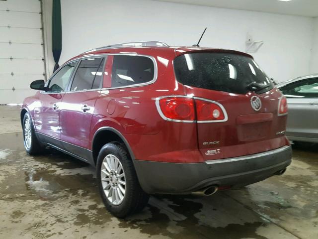 5GAKVCED8CJ109426 - 2012 BUICK ENCLAVE RED photo 3