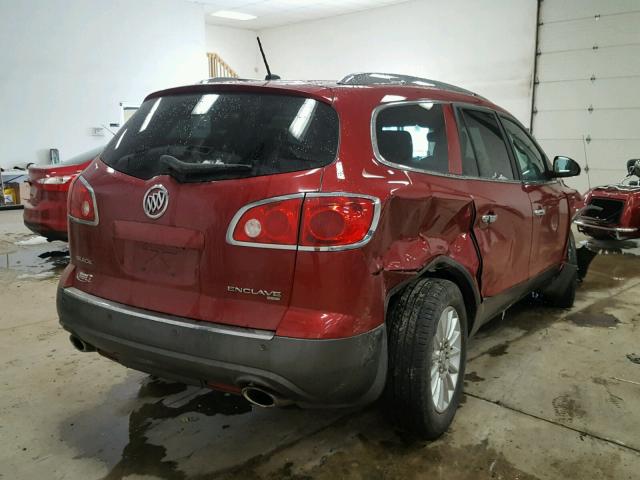 5GAKVCED8CJ109426 - 2012 BUICK ENCLAVE RED photo 4