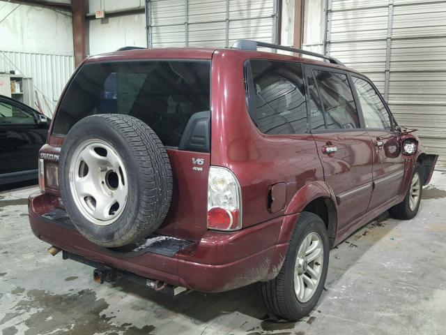 JS3TX92V164106398 - 2006 SUZUKI XL7 MAROON photo 4