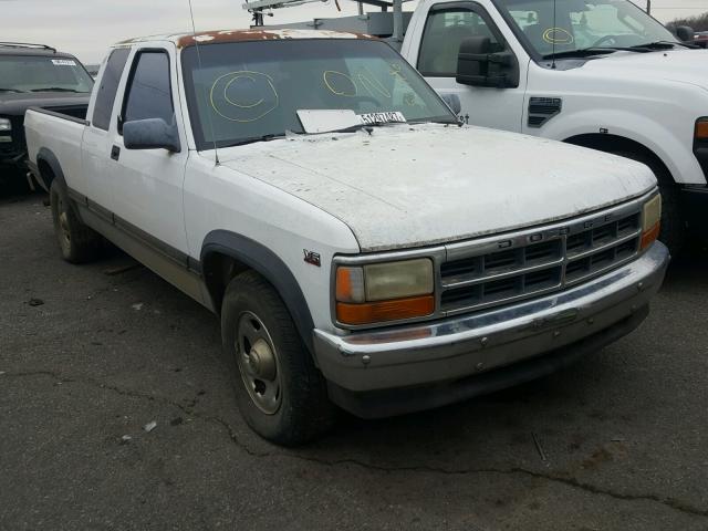 1B7GL23X7TS591186 - 1996 DODGE DAKOTA WHITE photo 1