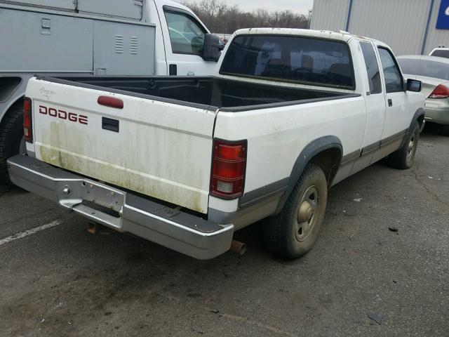 1B7GL23X7TS591186 - 1996 DODGE DAKOTA WHITE photo 4