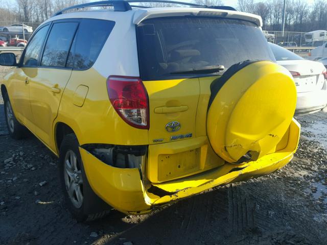 JTMZD33V786068065 - 2008 TOYOTA RAV4 YELLOW photo 9