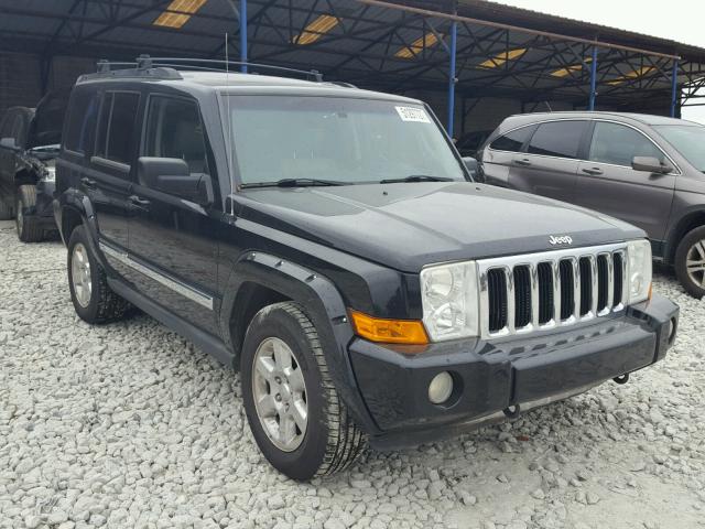 1J8HG582X6C122611 - 2006 JEEP COMMANDER BLACK photo 1
