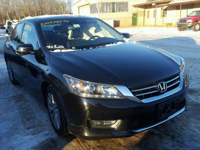 1HGCR3F88EA008755 - 2014 HONDA ACCORD EXL BLACK photo 1