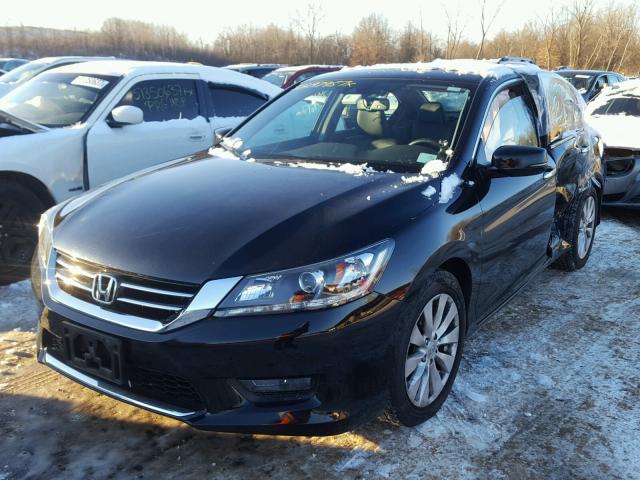 1HGCR3F88EA008755 - 2014 HONDA ACCORD EXL BLACK photo 2