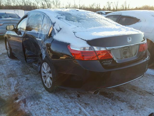 1HGCR3F88EA008755 - 2014 HONDA ACCORD EXL BLACK photo 3