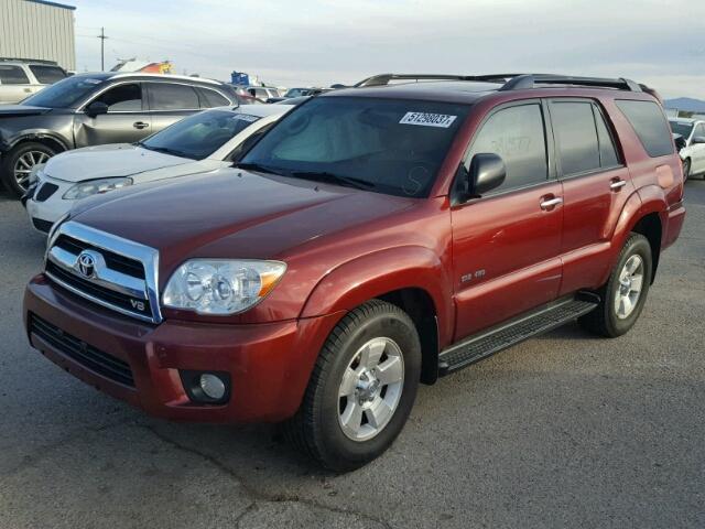 JTEBT14R28K006022 - 2008 TOYOTA 4RUNNER SR BURGUNDY photo 2