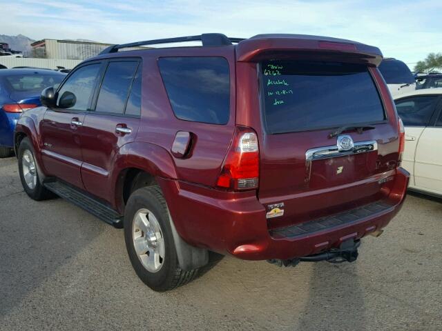 JTEBT14R28K006022 - 2008 TOYOTA 4RUNNER SR BURGUNDY photo 3