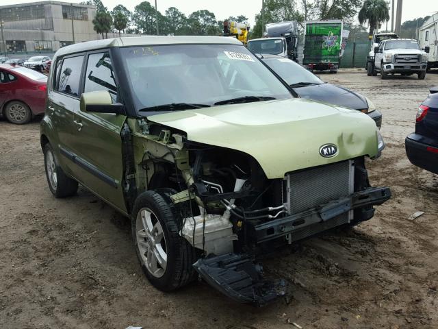 KNDJT2A20B7239842 - 2011 KIA SOUL GREEN photo 1