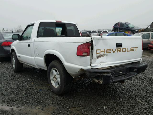 1GCDT14W4Y8228092 - 2000 CHEVROLET S TRUCK S1 WHITE photo 3