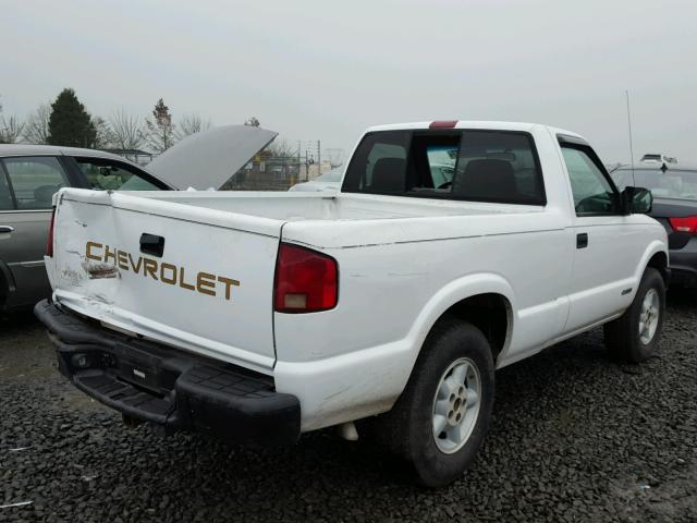 1GCDT14W4Y8228092 - 2000 CHEVROLET S TRUCK S1 WHITE photo 4