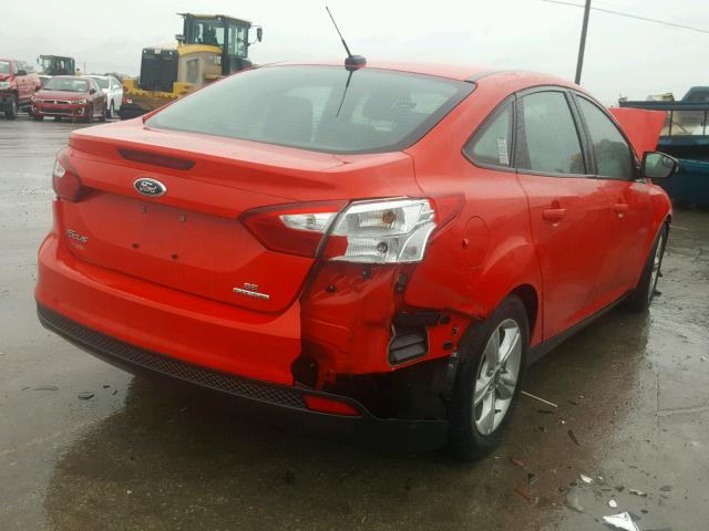 1FADP3F24EL457591 - 2014 FORD FOCUS SE RED photo 4