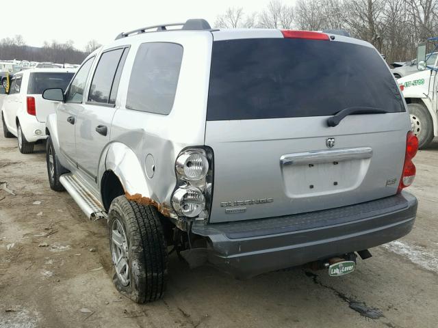 1D4HB48D95F598219 - 2005 DODGE DURANGO SL SILVER photo 3