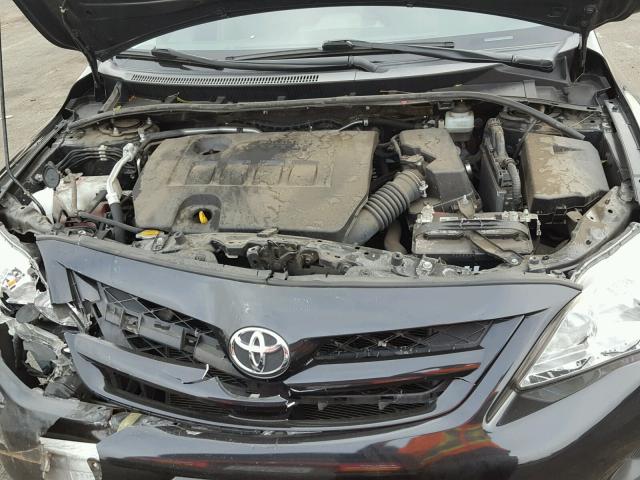 JTDBU4EEXC9171895 - 2012 TOYOTA COROLLA BA BLACK photo 7