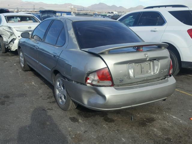 3N1CB51D03L702142 - 2003 NISSAN SENTRA XE GRAY photo 3