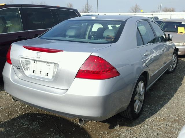 1HGCM66807A078088 - 2007 HONDA ACCORD EX SILVER photo 4